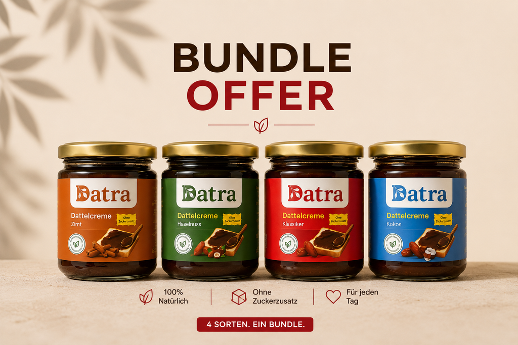 Datra Dattelcreme Bundel – Alle 4 Sorten