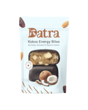 Datra – Kokos Energy Bites – Mit Kokos, Mandeln & Medjool-Datteln.